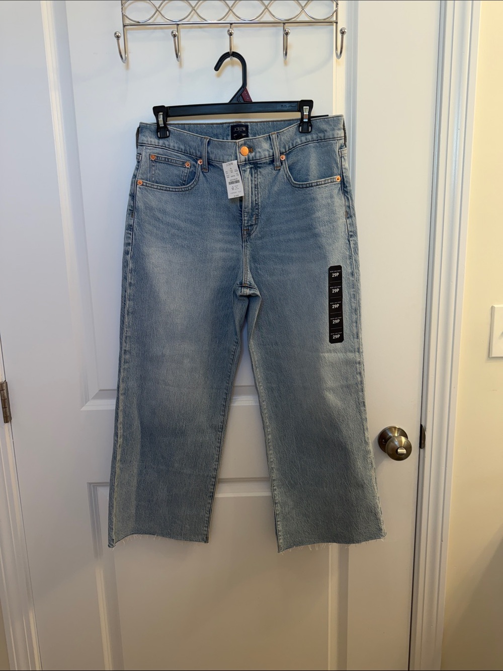 J. Crew wide leg crop jeans